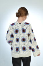 Moonflower crochet vest close-up - Loom & Loop