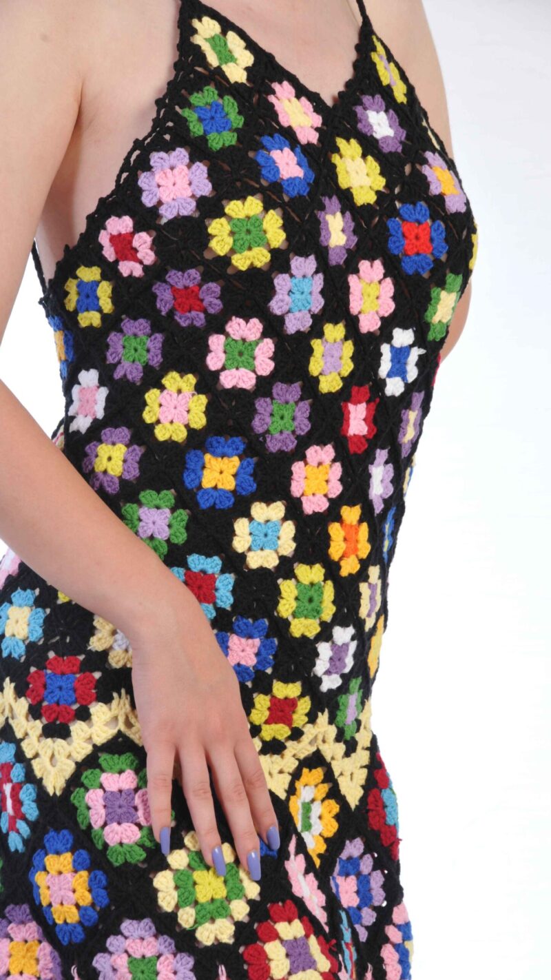 Flora crochet jurk stijldetail - Loom & Loop