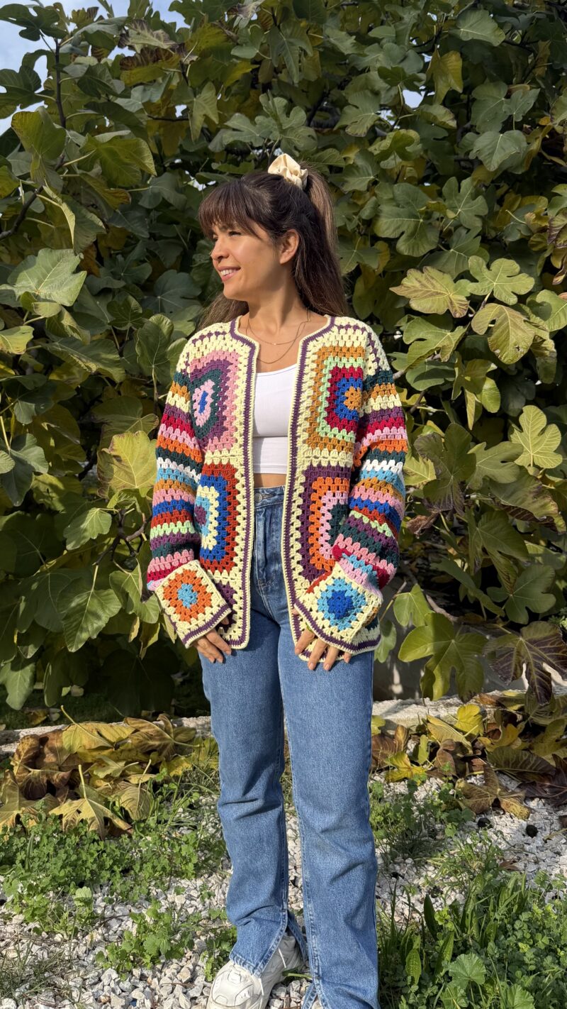 Mosaic crochet vest - handgemaakt bij Loom & Loop