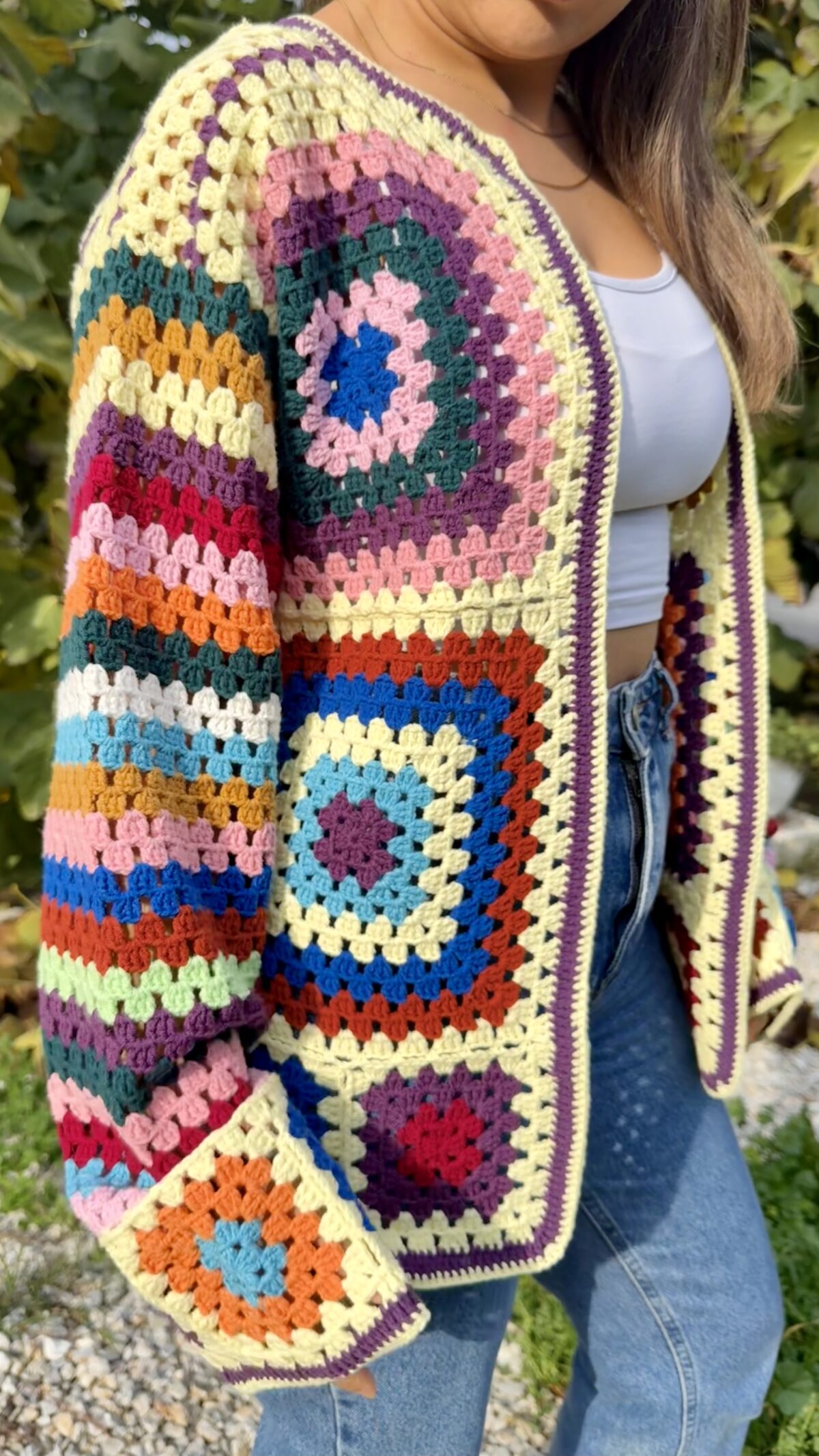Mosaic crochet vest foto 4 - Loom & Loop