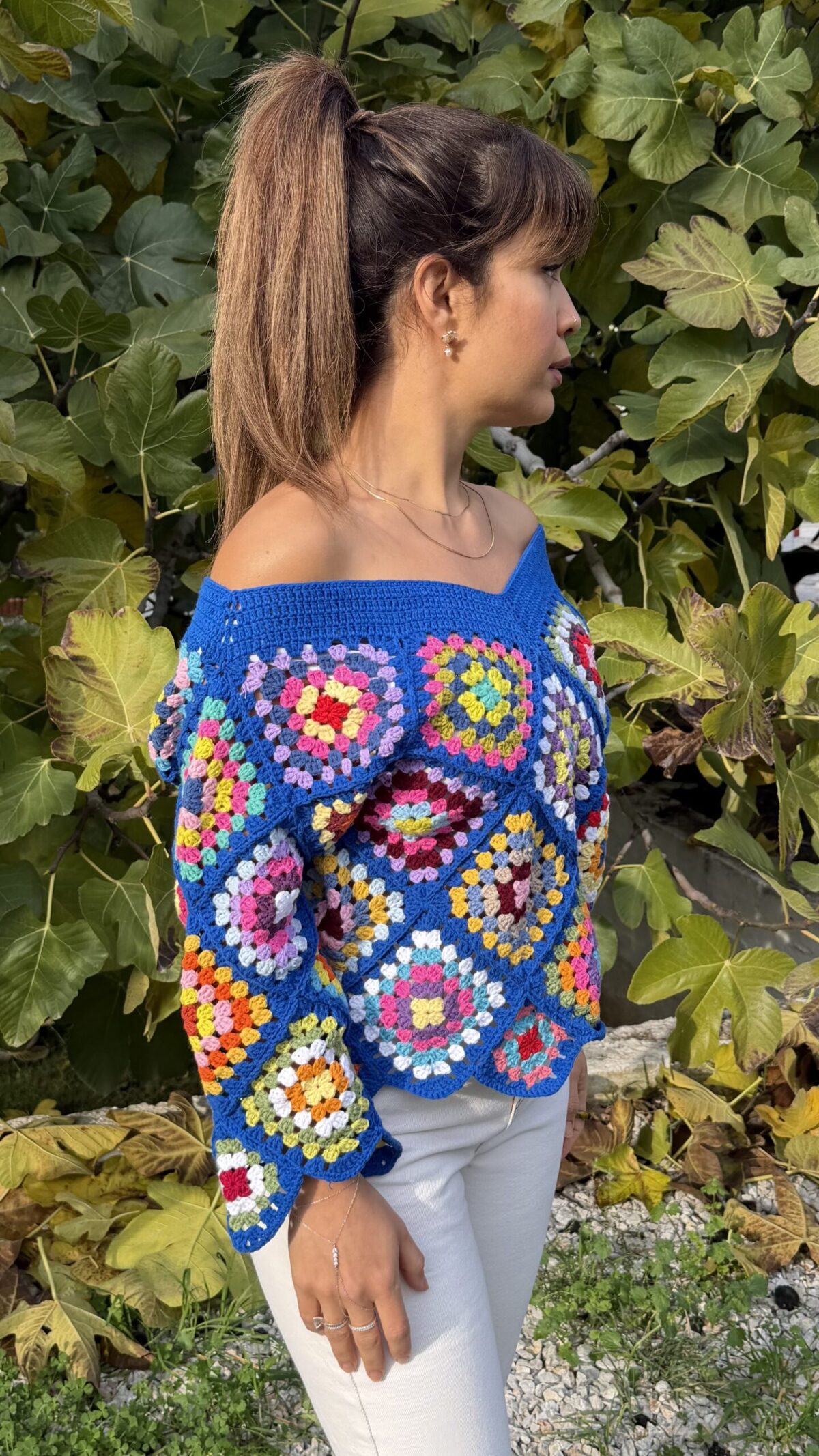 Azure crochet trui foto 4 - Loom & Loop