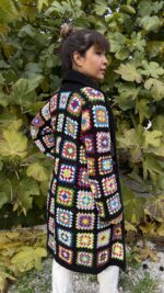 Eclipse crochet vest stijldetail - Loom & Loop