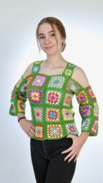 Meadow crochet top - handgemaakt bij Loom & Loop