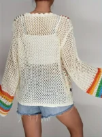 Soleil crochet vest close-up - Loom & Loop