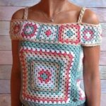 Sage handmade crochet top - handgemaakt bij Loom & Loop