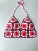 Berry Sunset crochet top stijldetail - Loom & Loop