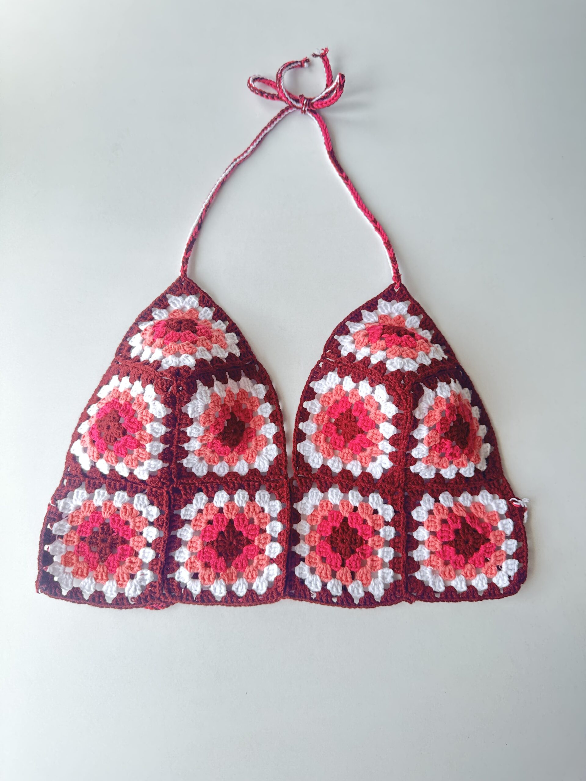 Berry Sunset crochet bikini top - handgemaakt bij Loom & Loop