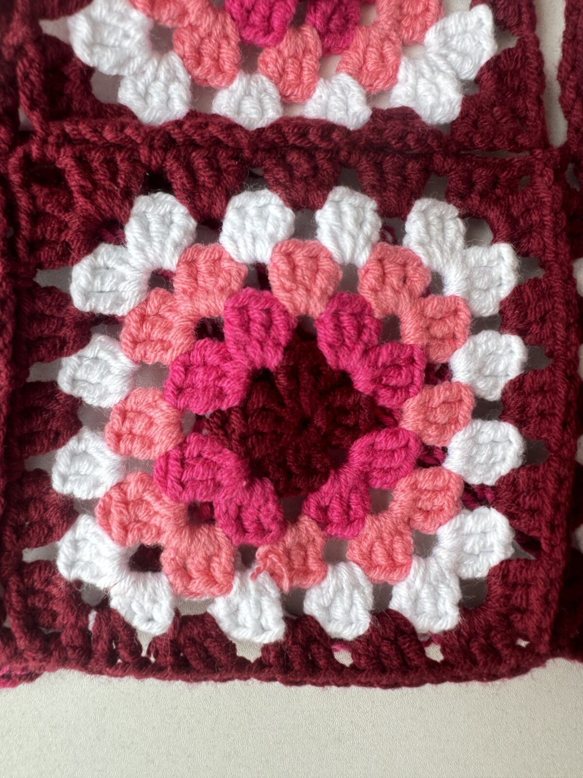 Berry Sunset crochet top close-up - Loom & Loop